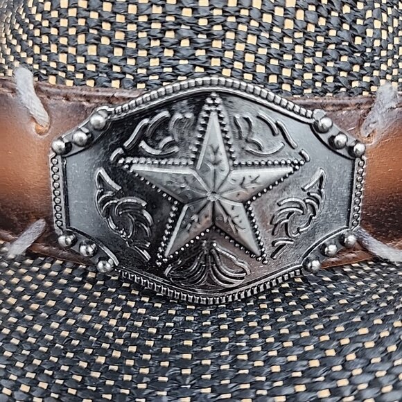 Cody James Unisex O John Straw Cowboy Hat Brown One Size - Picture 2 of 6